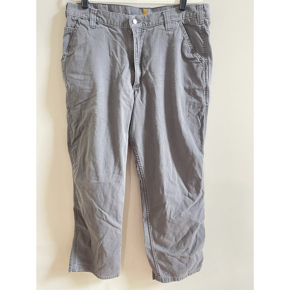 Carhartt Other - Carhartt Pants Mens Size 38 Gray Relaxed Fit Workwear‎ Stretch 102291 039